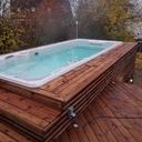 Entourage de SPA en pin CL4 et ossature