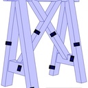 Tréteaux charpente modèle E.Dupuit