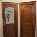 Réalisation de portes en chêne massif