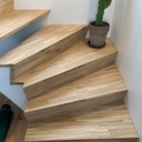 Escalier chêne double quart tournant - marche en Z