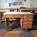 Le bureau après ponçage