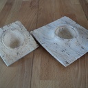 Boite orientale carrée vermoulue