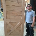 Porte avec lame queue de billard