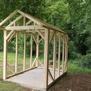 Abri tracteur tondeuse en bois