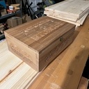 Boîte sculptée pour lettres de fiançailles