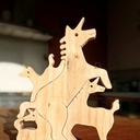 Familles d'animaux chantournées