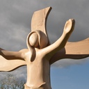 Christ en bois réalisé pour l'église de Wéris