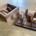 Jeu de quarto en noyer