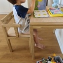 Bureau d'enfant, inspiration flottante en chêne et CP de peuplier