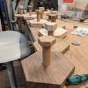 Patère nid d'abeille