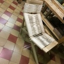 Chaise en drisse de drapeau à la Hans Wegner