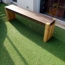 Banc rustique bronzé