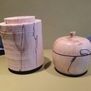 Petite boîte en bois échauffé