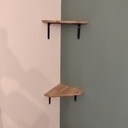 Étagères murales en chêne