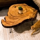 Table basse en châtaignier