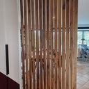 Claustra orientable en noyer