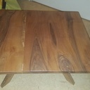 Table basse en noyer