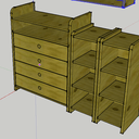 Meuble à langer modulable