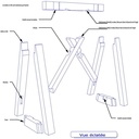 Tréteaux charpente modèle E.Dupuit