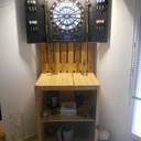 Meuble pour jeu de fléchette