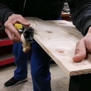 Porte manteaux mural bois et métal