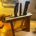 Porte couteaux bois cadeau