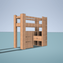 Lit enfant aménagé