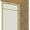 Meuble sur roulette support de perceuse à colonne