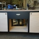 Établi Mobil en fer et bois