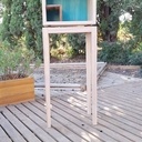 Essai de meuble cabinet pieds gainés