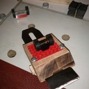 Guide d'affûtage avec des roues en Lego