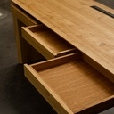 Bureau "waterfall" en chêne massif