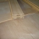 Armoire en merisier, portes coulissantes