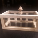 Boîte déco en vers de bois.