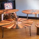 3 Tables - Cuisine, basse, salle à manger. En rayons de soleil !