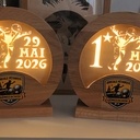 Trophées pour un tournoi de pétanque