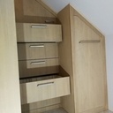 Fabrication de rangement dressing en sous pente