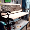 Banc en bois et fonte