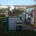 Abri de jardin avec petite terrasse 2014-2015