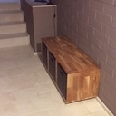 Mud house bench - banc de hall d'entrée