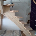 Escalier quart tournant double limon central V2