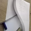 Deuxième report sur la courbe en inversant le papier