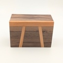 Boîte en noyer et if