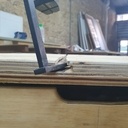 Desserte d'atelier avec plateau MFT