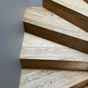 Escalier double quart tournant et son placard