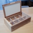 Boite à thé marquetée