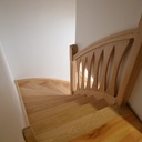 Escalier quart tournant châtaignier