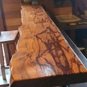 Bar - Mange debout en bois serpent