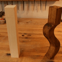 Faire des pieds sinueux à partir d'un morceau carré sans produire de déchets