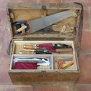 Restauration et agencement d'une caisse à outils de menuisier